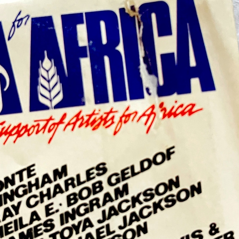 Columbia USA for Africa 7” Vinyl 45 rpm Record